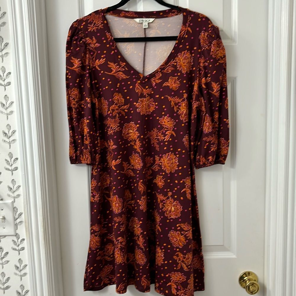 Pioneer Woman Size Large wine and orange dress/tunic